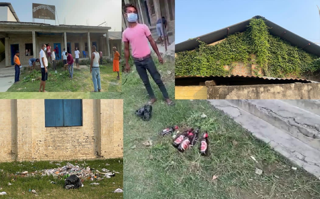 सफाइ कएलापर विद्यालयमे बियरके खाली बोतल मिललासे उठल नैतिक सबाल